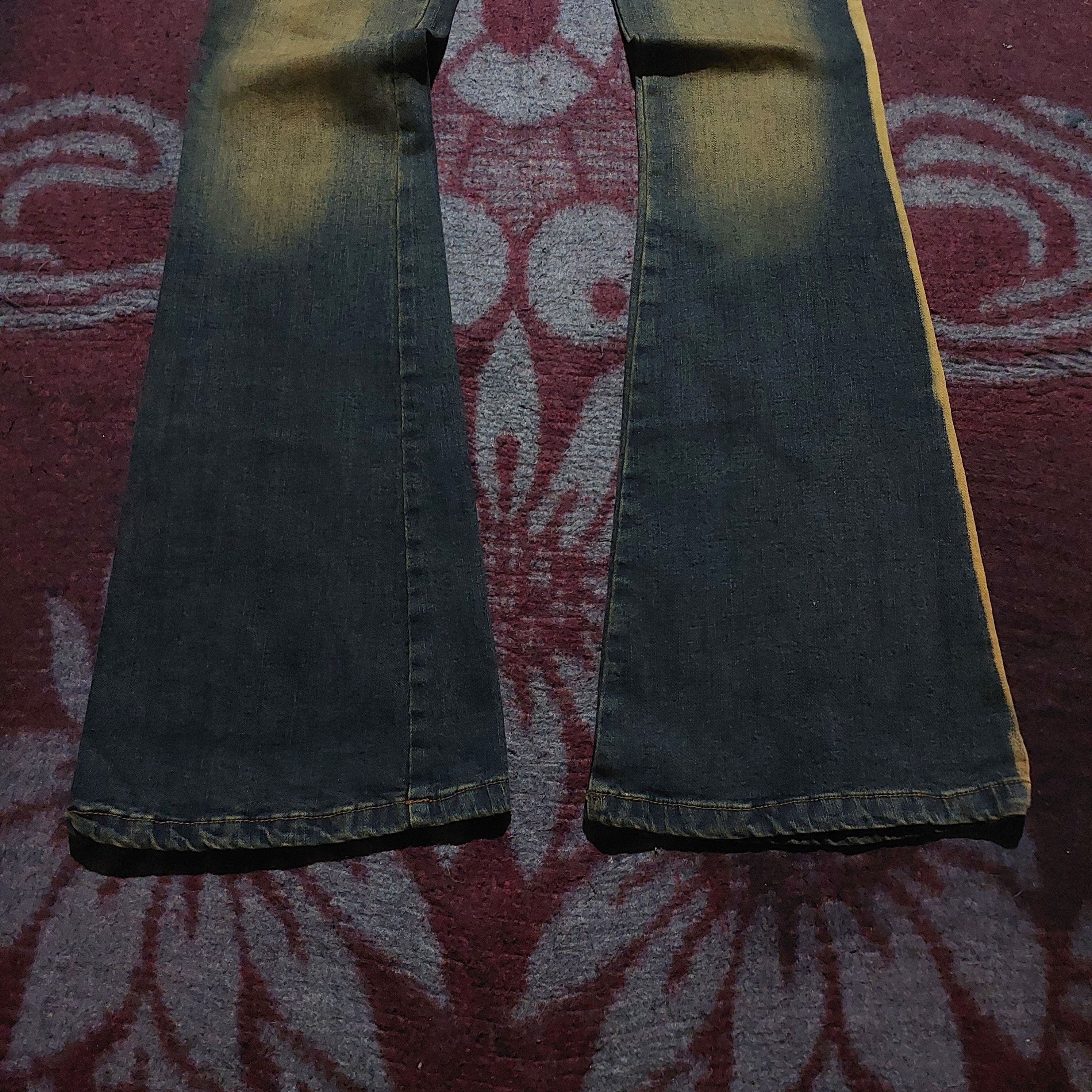 Morgan De Toi Morgan De Toi stripe side mud wash flared jeans Size 24" / US 00 / IT 34 - 6 Thumbnail