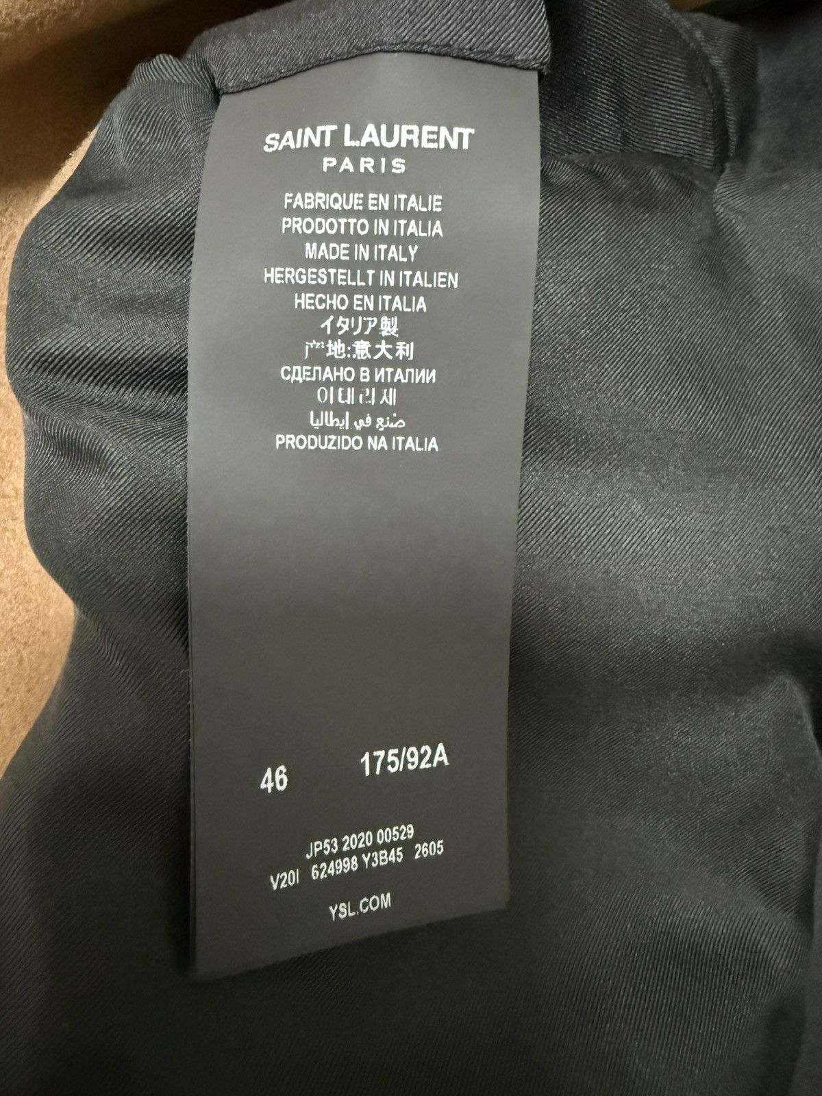 Saint Laurent Paris Saint Laurent camel brown wool double breasted jacket 46 Size 46R - 5 Thumbnail