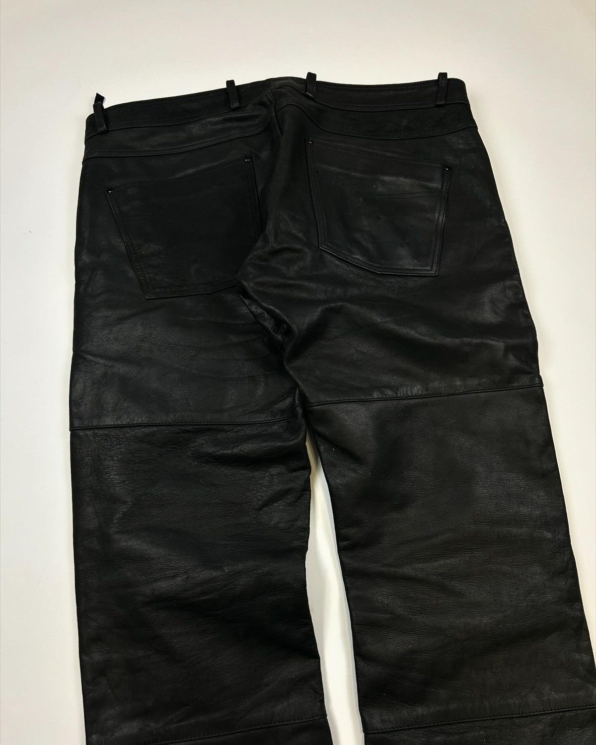 Japanese Brand × Vintage Vintage Real leather biker pants Size US 36 / EU 52 - 1 Thumbnail