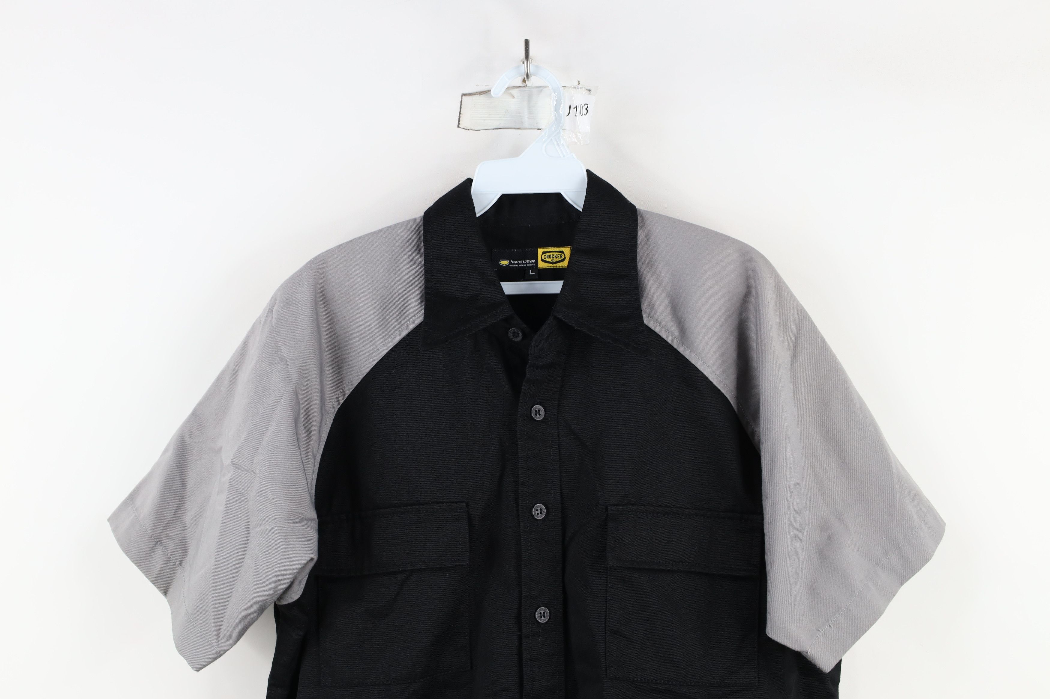 Vintage Vintage 90s Y2K Streetwear Block Board Mechanic Button Shirt Size US L / EU 52-54 / 3 - 2 Thumbnail
