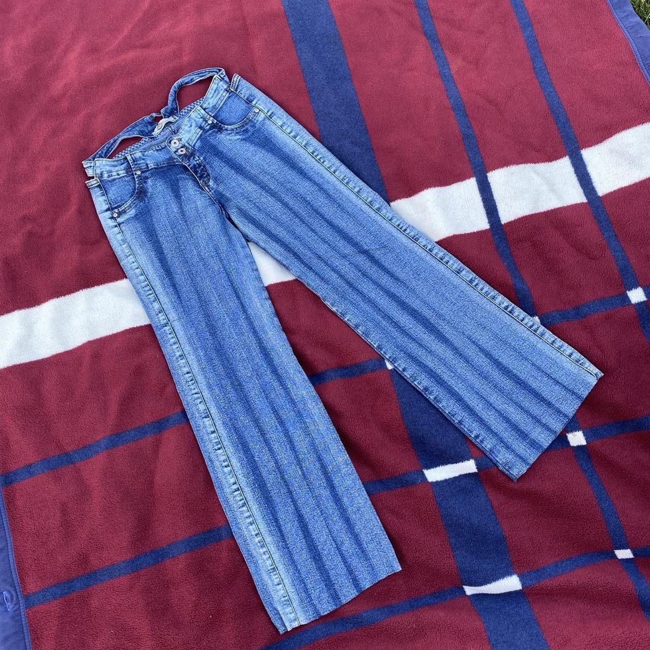 Other Vintage y2k Atmosphere Jeans light medium wash denim cut out Size 28" / US 6 / IT 42 - 1 Thumbnail