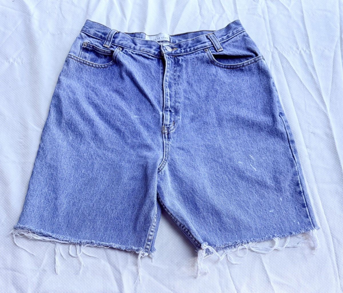 Other Vintage 90s Emerald Club Made in USA Denim Cutoffs Talon Zip Size 29" - 1 Thumbnail