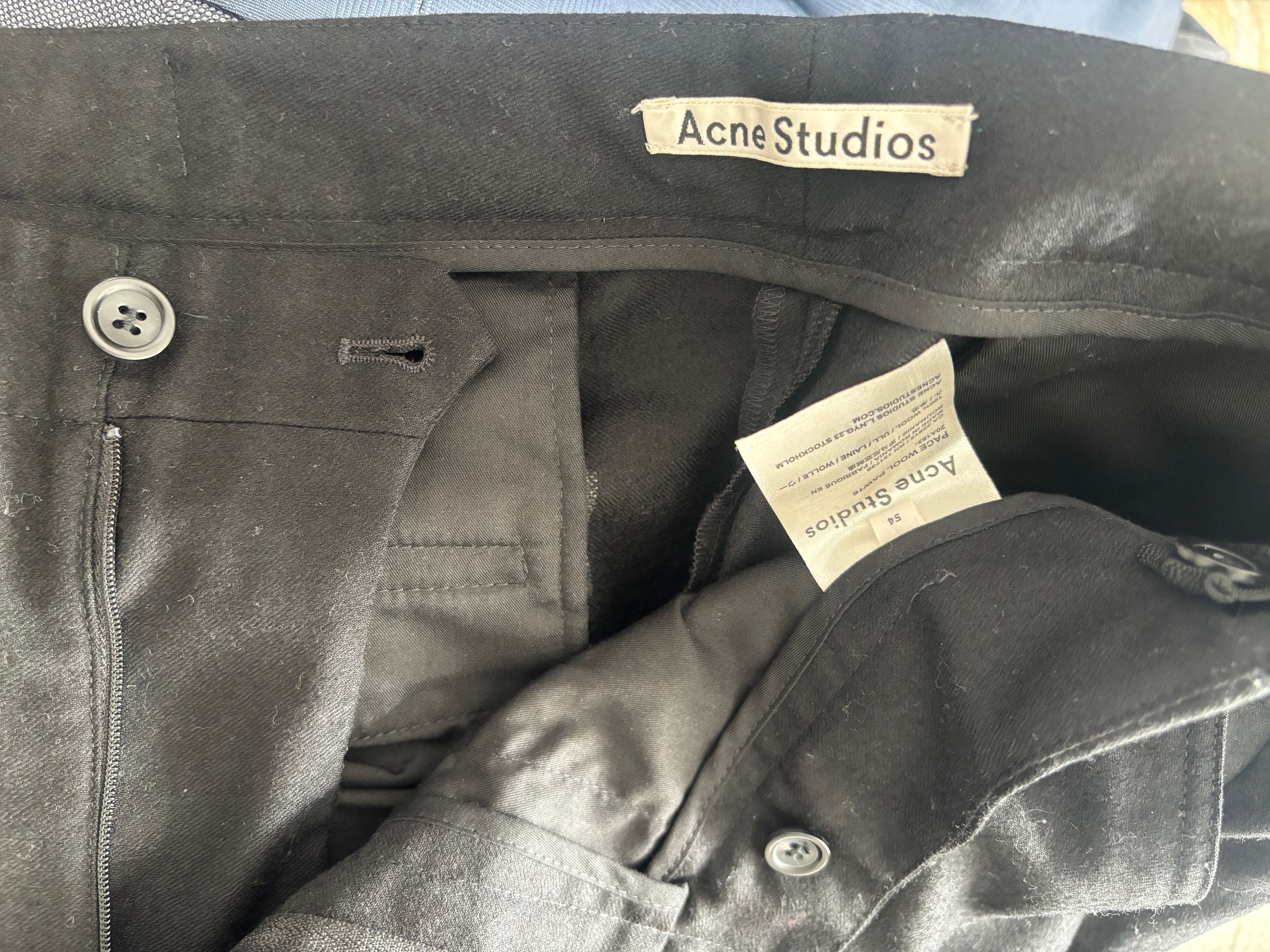 Acne Studios $315 Black Wool Drawstring Hem Lounge Pants -38 Size US 38 / EU 54 - 11 Thumbnail