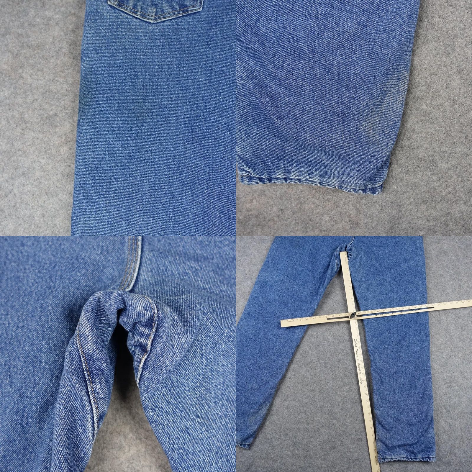 Wrangler Wrangler Riggs Workwear Jeans Mens 36x33 Blue Med Wash Relaxed Lined Insulated Size US 36 / EU 52 - 9 Thumbnail