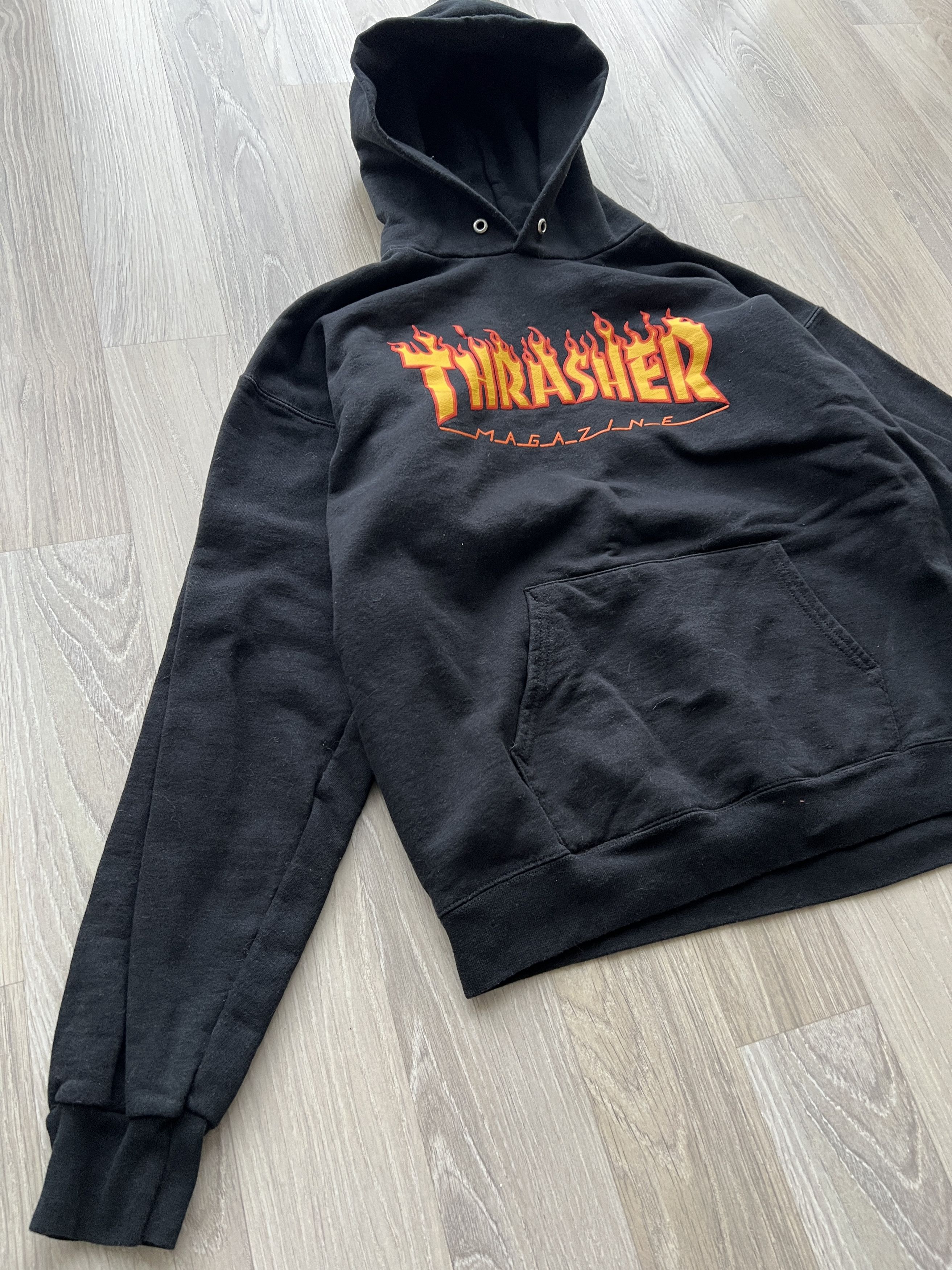 Thrasher Vintage Thrasher Flame Hoodie Black Y2K Size US M / EU 48-50 / 2 - 3 Thumbnail