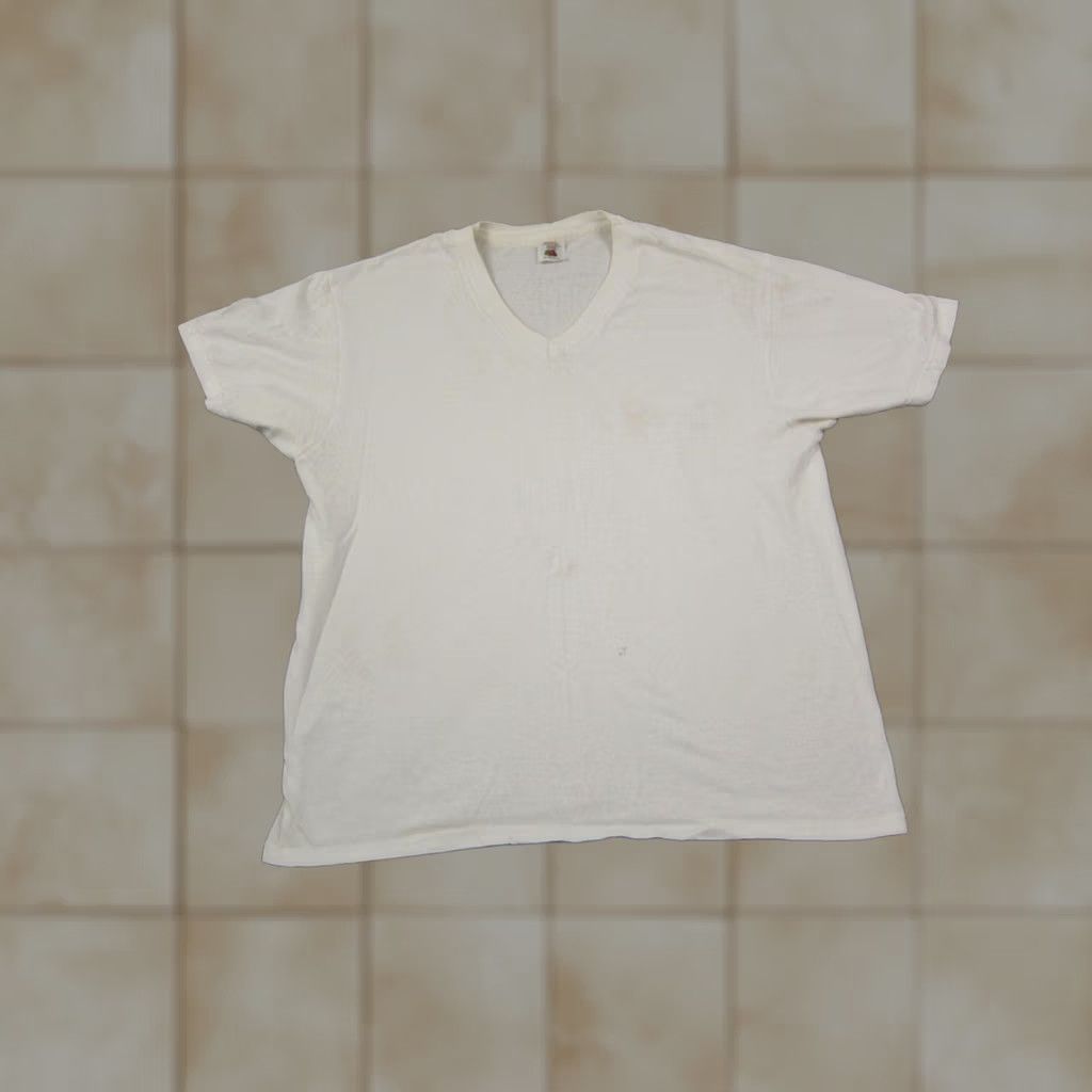 Fruit Of The Loom VINTAGE Fruit of the Loom Shirt Mens L White 90s Crew Neck Short Sleeve T-Shirt 90s Mens Size US L / EU 52-54 / 3 - 1 Thumbnail