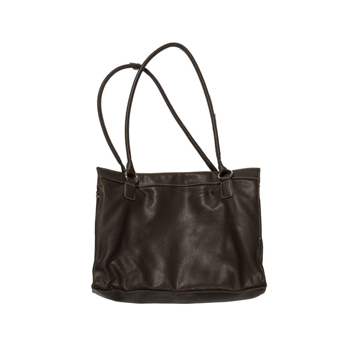 Vintage Brown Leather Bag Size ONE SIZE - 1 Thumbnail