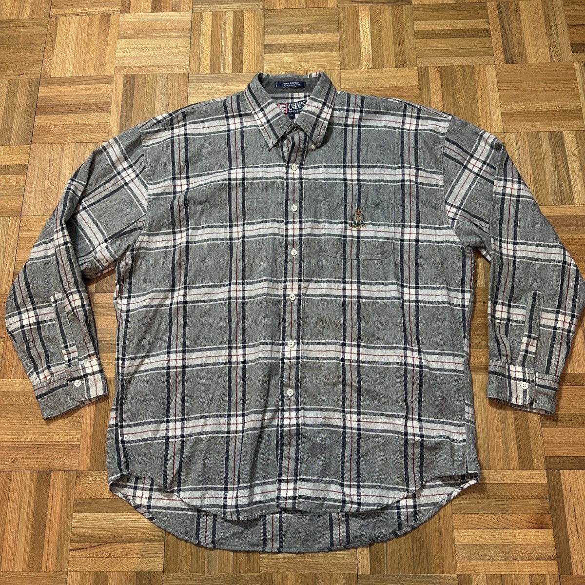 Chaps Ralph Lauren Vintage Chaps Ralph Lauren flannel shirt Size US XL / EU 56 / 4 - 1 Thumbnail