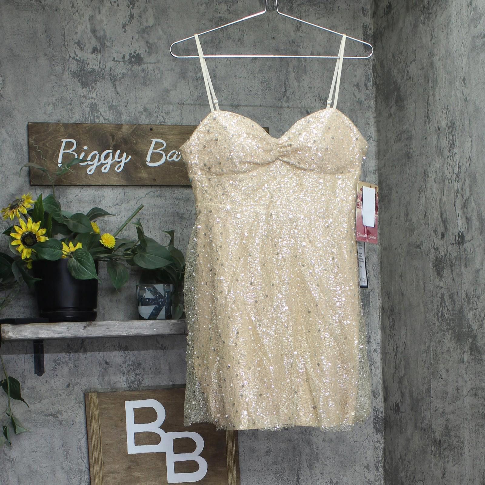 Other Nwt Emerald Sundae Fit & Flare Dress Champagne Brown L Size L / US 10 / IT 46 - 1 Thumbnail