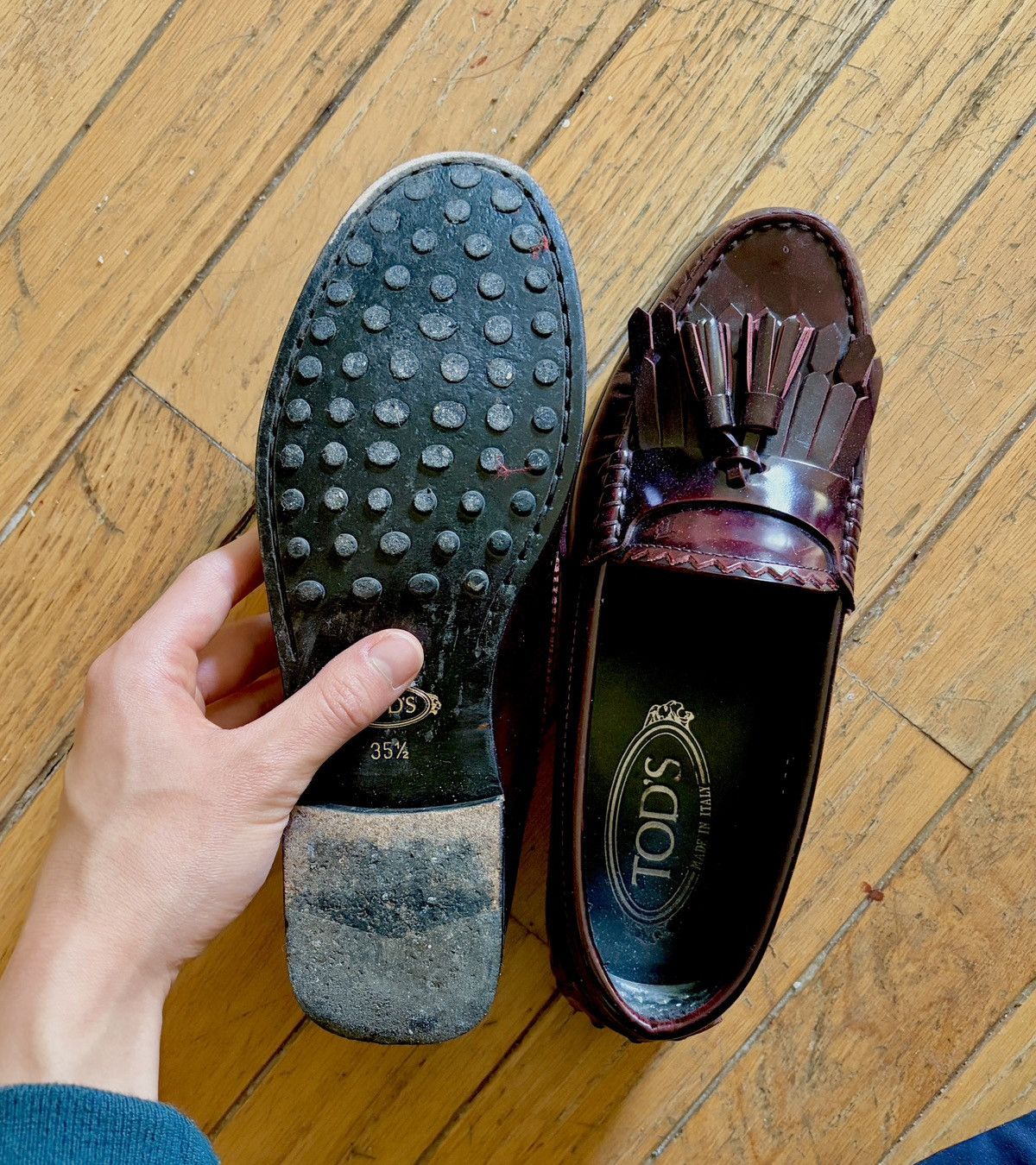 Tod's Tod’s Oxblood Loafers Size US 5.5 / IT 35.5 - 3 Thumbnail