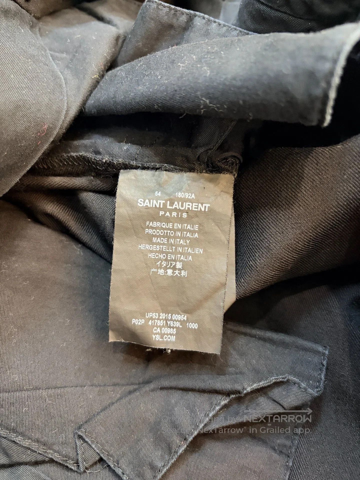 Saint Laurent Paris Saint Laurent 2016 SS Black Wool Trousers. Size US 36 / EU 52 - 4 Thumbnail