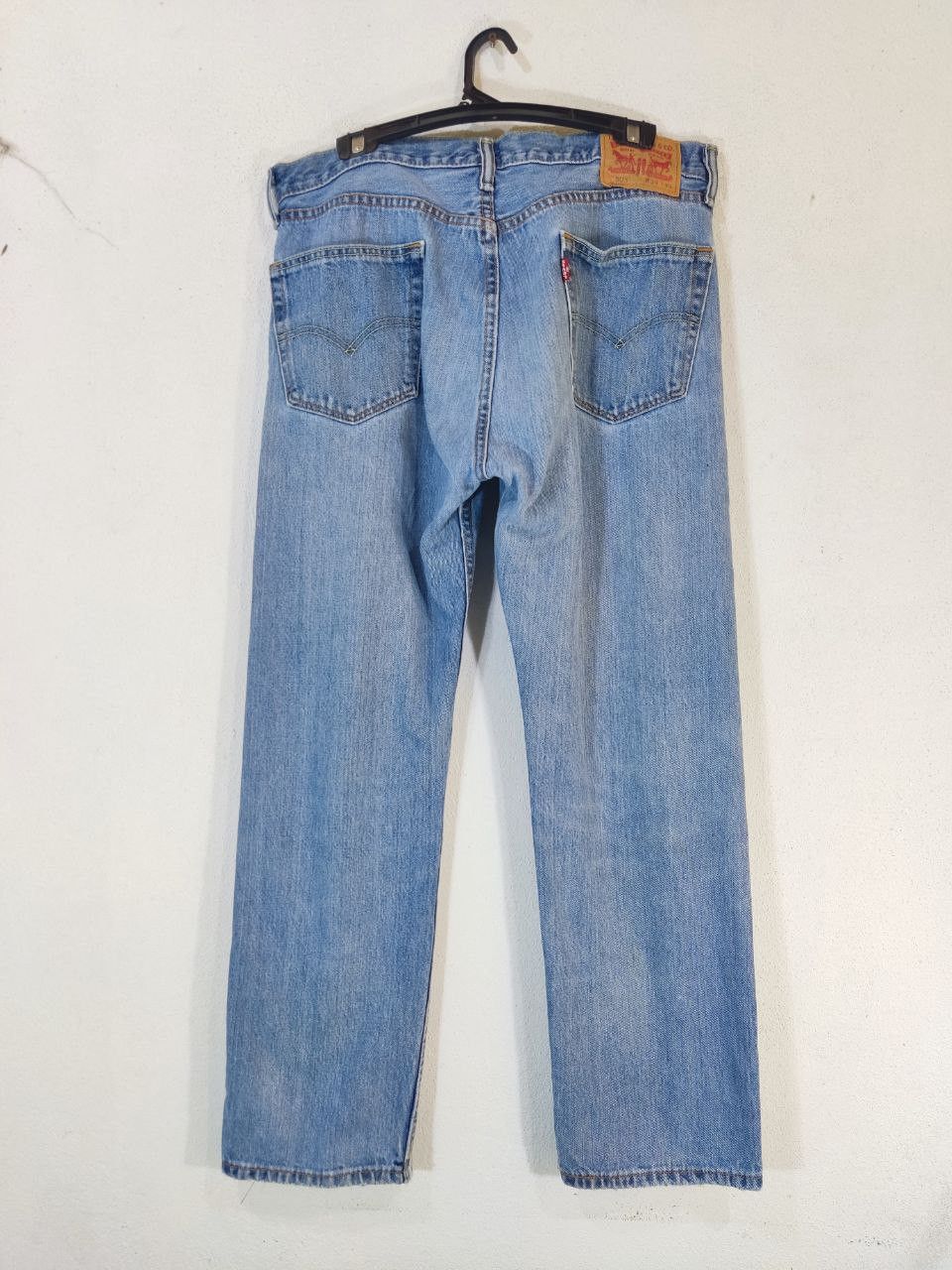 levis 505 relaxed fit distressed denim