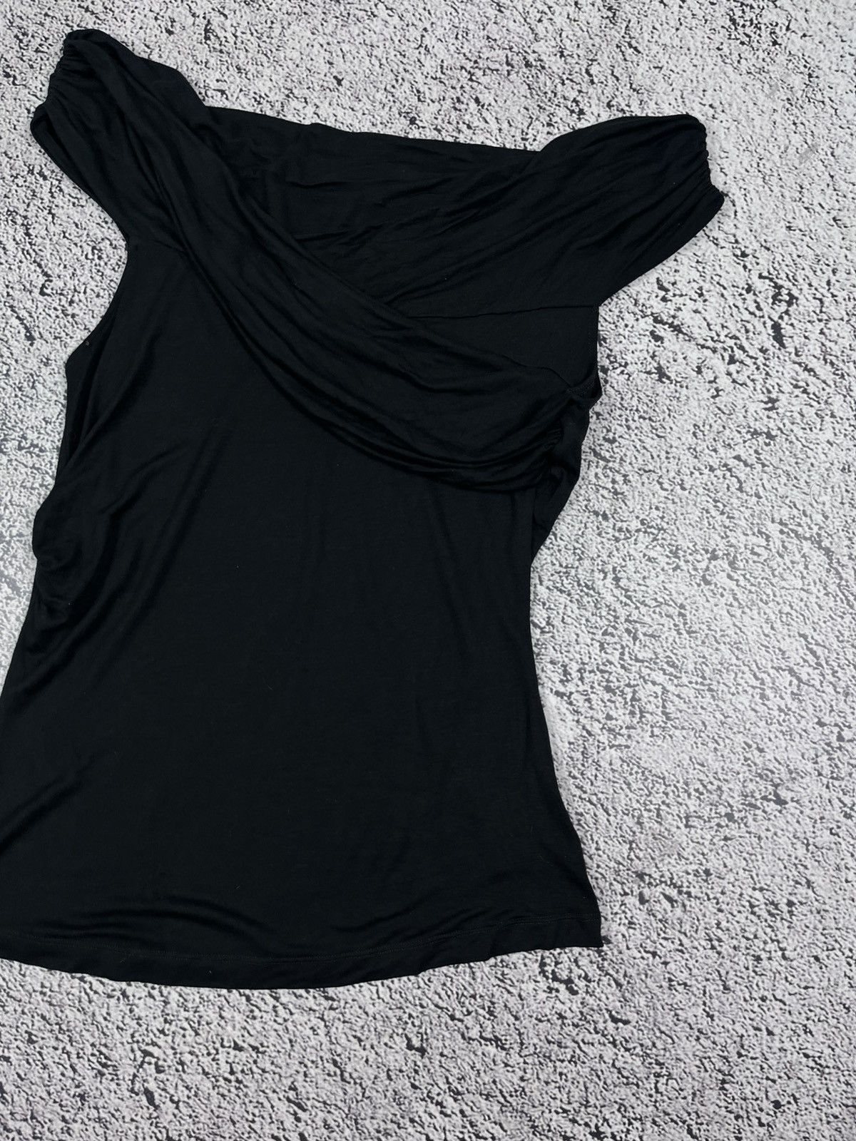 Versus Versace Vintage Y2K Gothic Versus Versace Draped Cross Neck Top Size L / US 10 / IT 46 - 3 Thumbnail