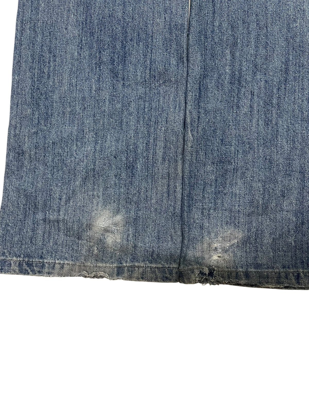 The Unbranded Brand Unbranded Embroidered Skull Distressed Jeans Size US 35 - 5 Thumbnail