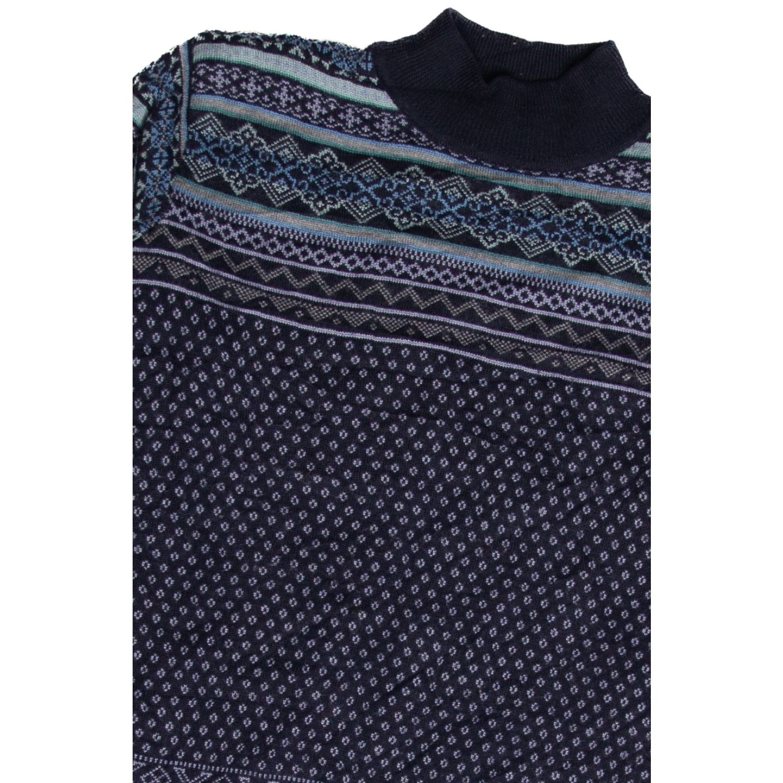 Vintage VINTAGE Valerie Stevens Sweater Small Blue Wool 80s Style Patterned Girls Women Mens Size S / US 4 / IT 40 - 2 Thumbnail