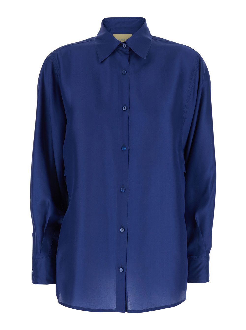 Missoni Blue Silk Classic Collar Shirt for Women Size M / US 6-8 / IT 42-44 - 1 Thumbnail