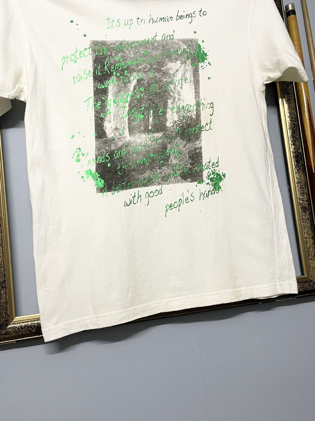 Japanese Brand Vintage 1990s Japan Designer Euroyal Poem Quotes Art Tshirt Size US L / EU 52-54 / 3 - 4 Thumbnail
