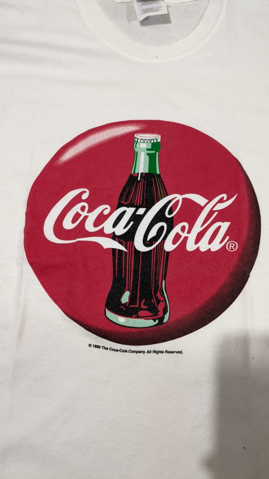 Vintage Vintage Coca Cola Logo RARE TEE 1998 Size US XL / EU 56 / 4 - 1 Thumbnail