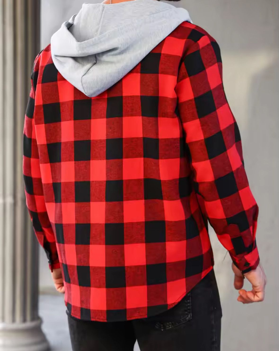 Other Retro Y2K Red Plaid Hip Hop Zip Hoodies Punk Jacket Size US XXL / EU 58 / 5 - 2 Thumbnail