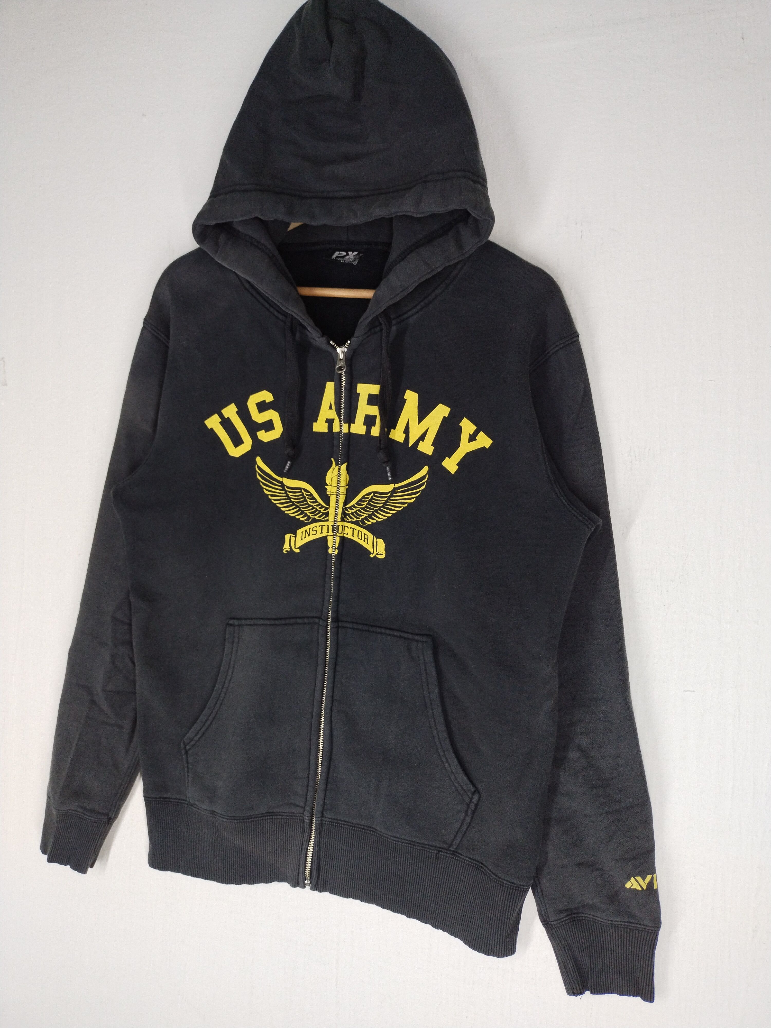 Avirex × Vintage Vintage Avirex PX US Army Zipper Hoodie Sweatshirt Size US M / EU 48-50 / 2 - 2 Thumbnail