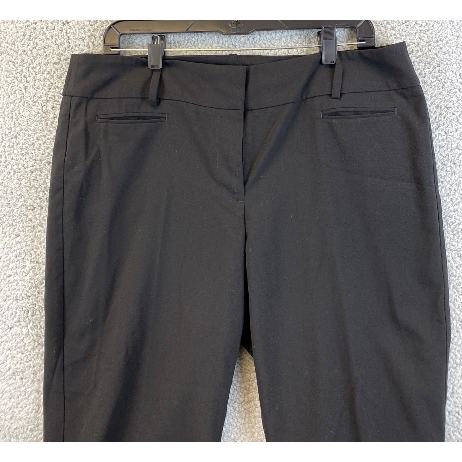 Ann Taylor Ann Taylor LOFT Dress Pants Size 12 Black / 34-38 Women Pants Dress Pants Slimming Stretch Wrinkle Resistant Pockets High Rise Size 34" / US 12 / IT 48 - 2 Thumbnail