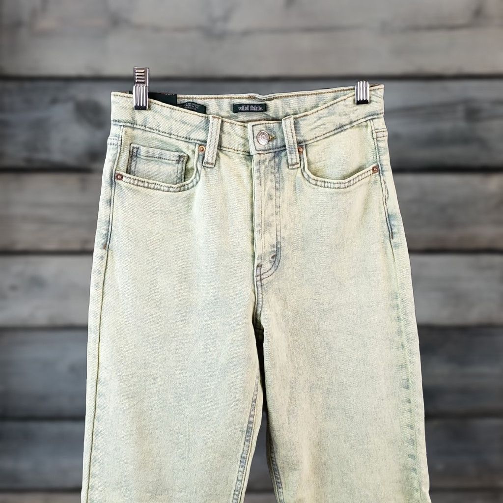 Vintage **WILD FABLE WOMEN'S HIGHEST RISE 90S STRAIGHT JEANS SIZE 0 GREEN** User: Vintage Wild Fable Women's Highest Rise 90s Straight Jeans Size 0 Green Size 25" / US 0 / IT 36 - 1 Thumbnail