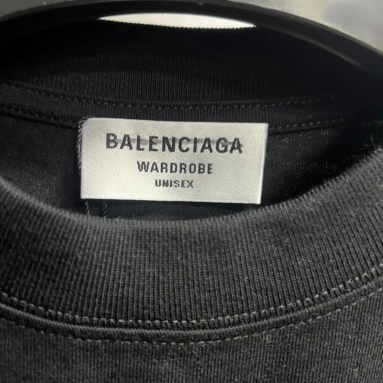Balenciaga Balenciaga latest black cola print logo round neck short sl Size US M / EU 48-50 / 2 - 2 Thumbnail