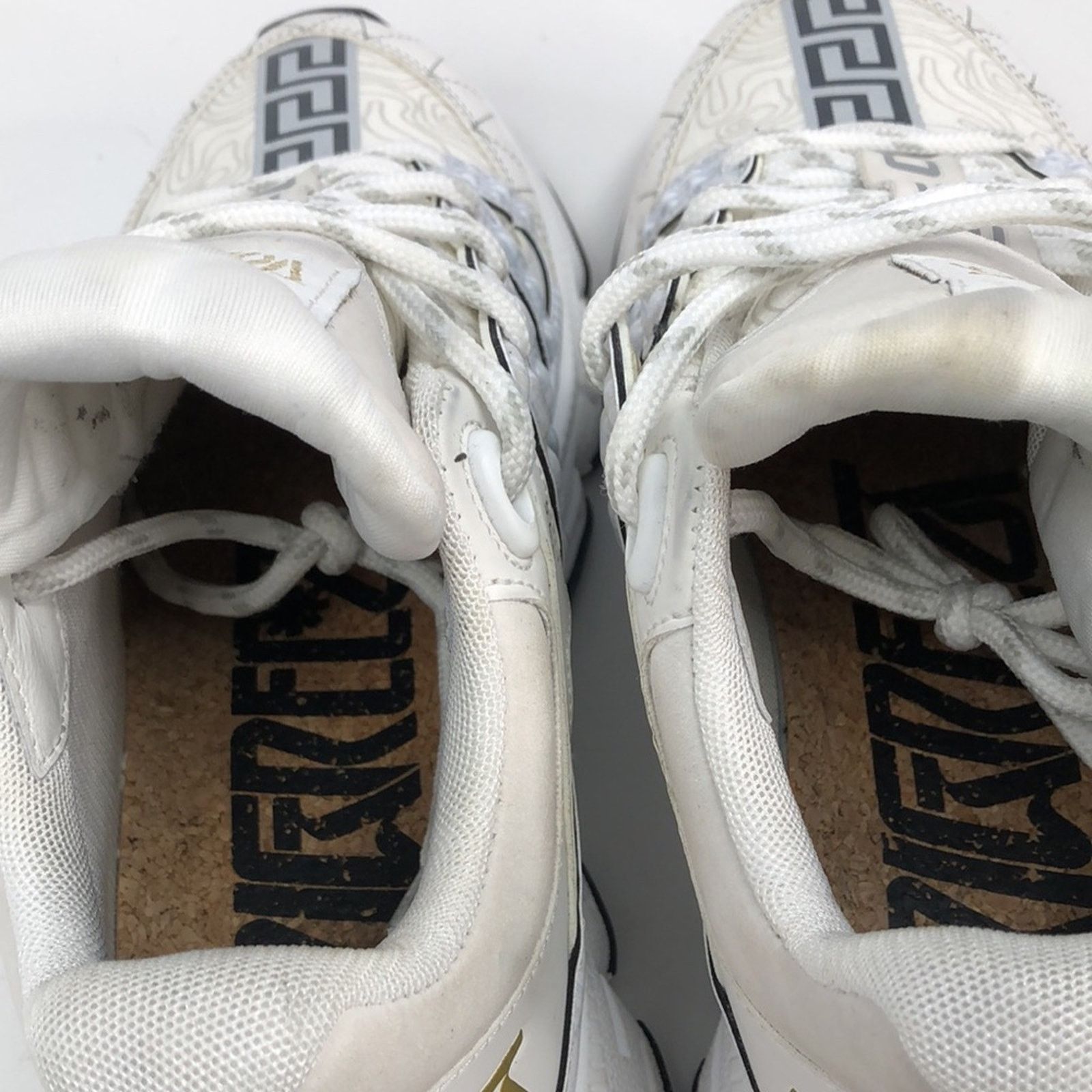 Versace Versace Womens Trigreca Bianco Oro DST539G Sneakers -Size 39 Size US 9 / IT 39 - 13 Thumbnail