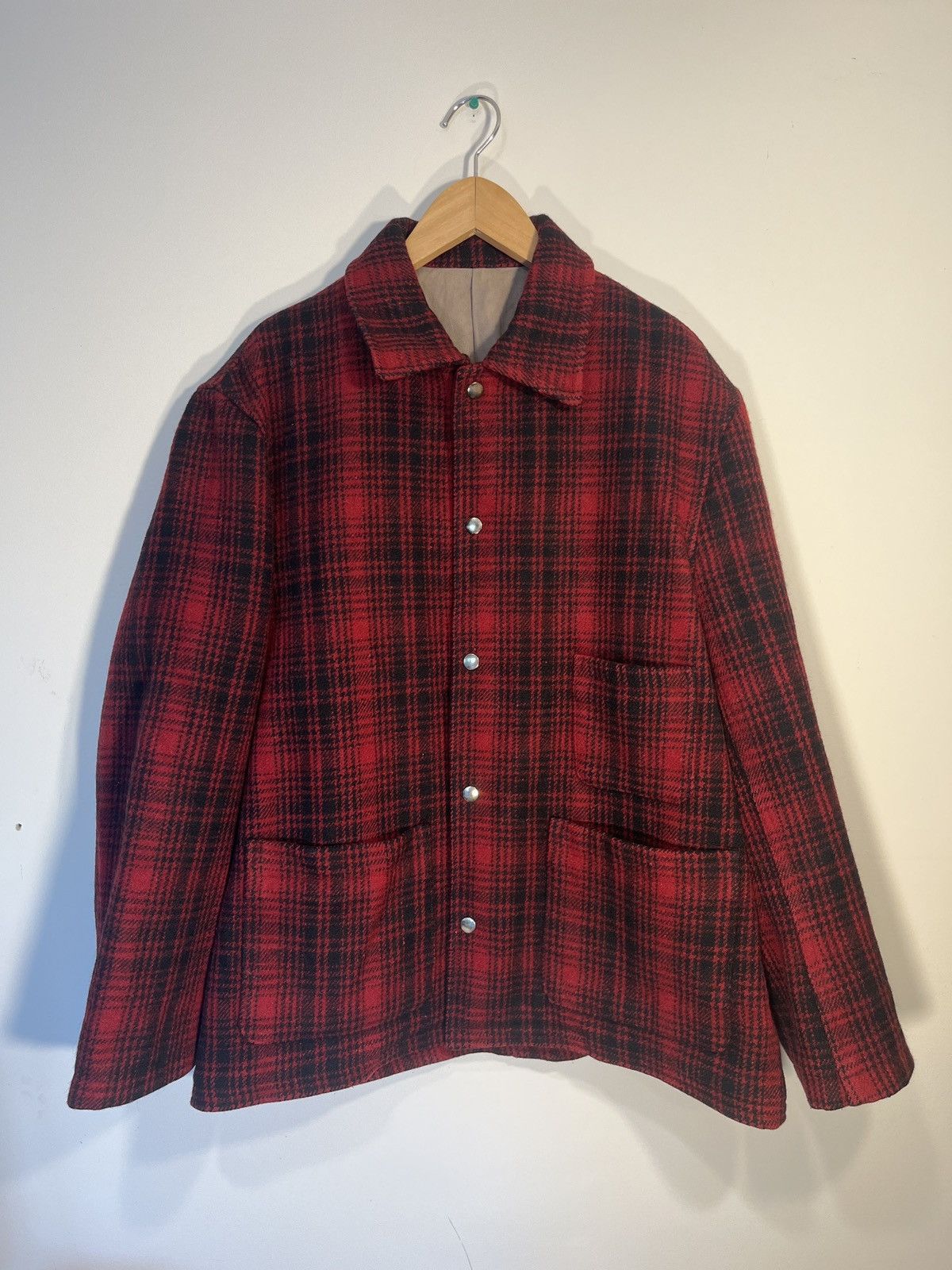 Vintage × Y's for Men Vintage Y’s for men red flannel wool jacket Size US L / EU 52-54 / 3 - 1 Thumbnail