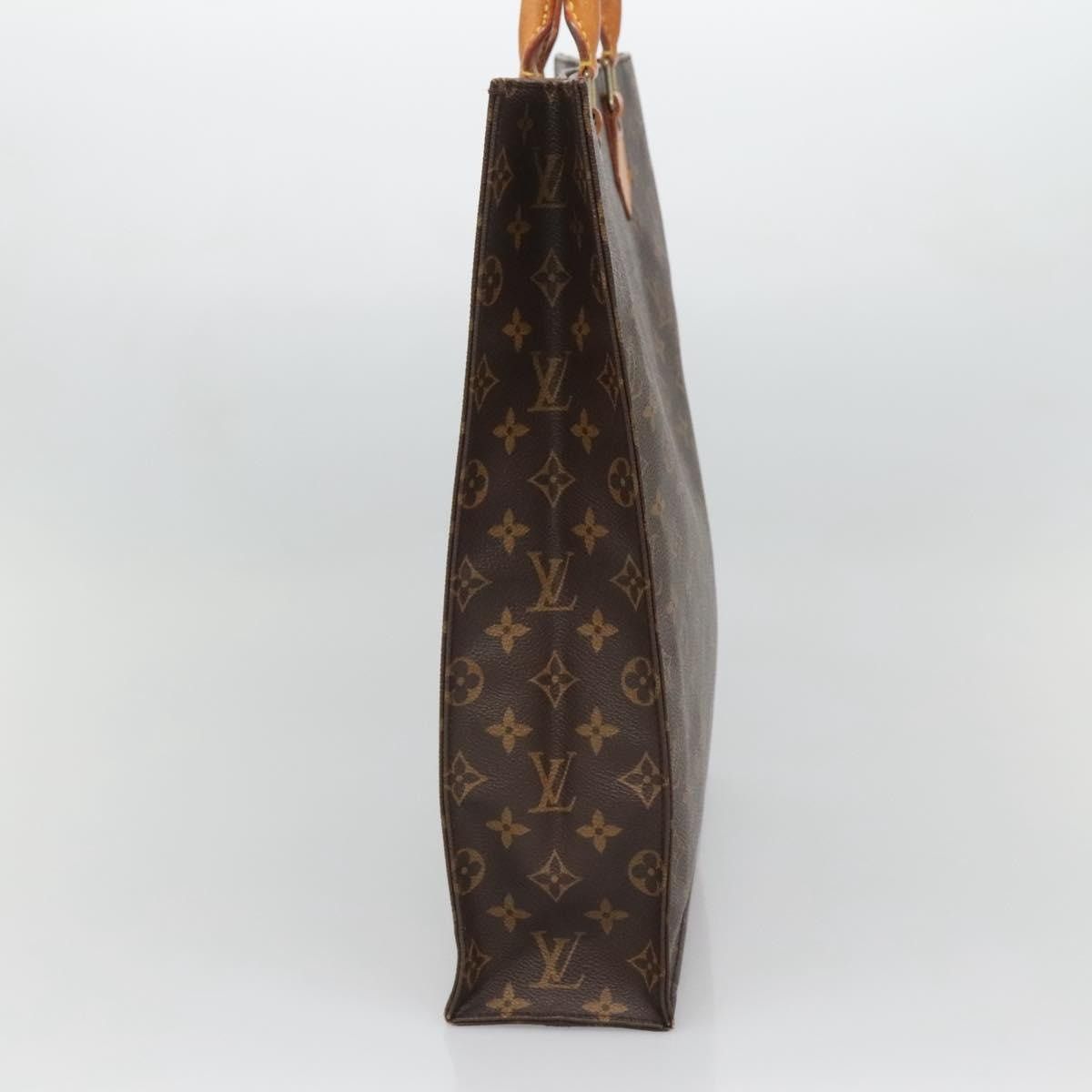 Louis Vuitton LOUIS VUITTON Monogram Sac Plat Hand Bag M51140 Size ONE SIZE - 4 Thumbnail