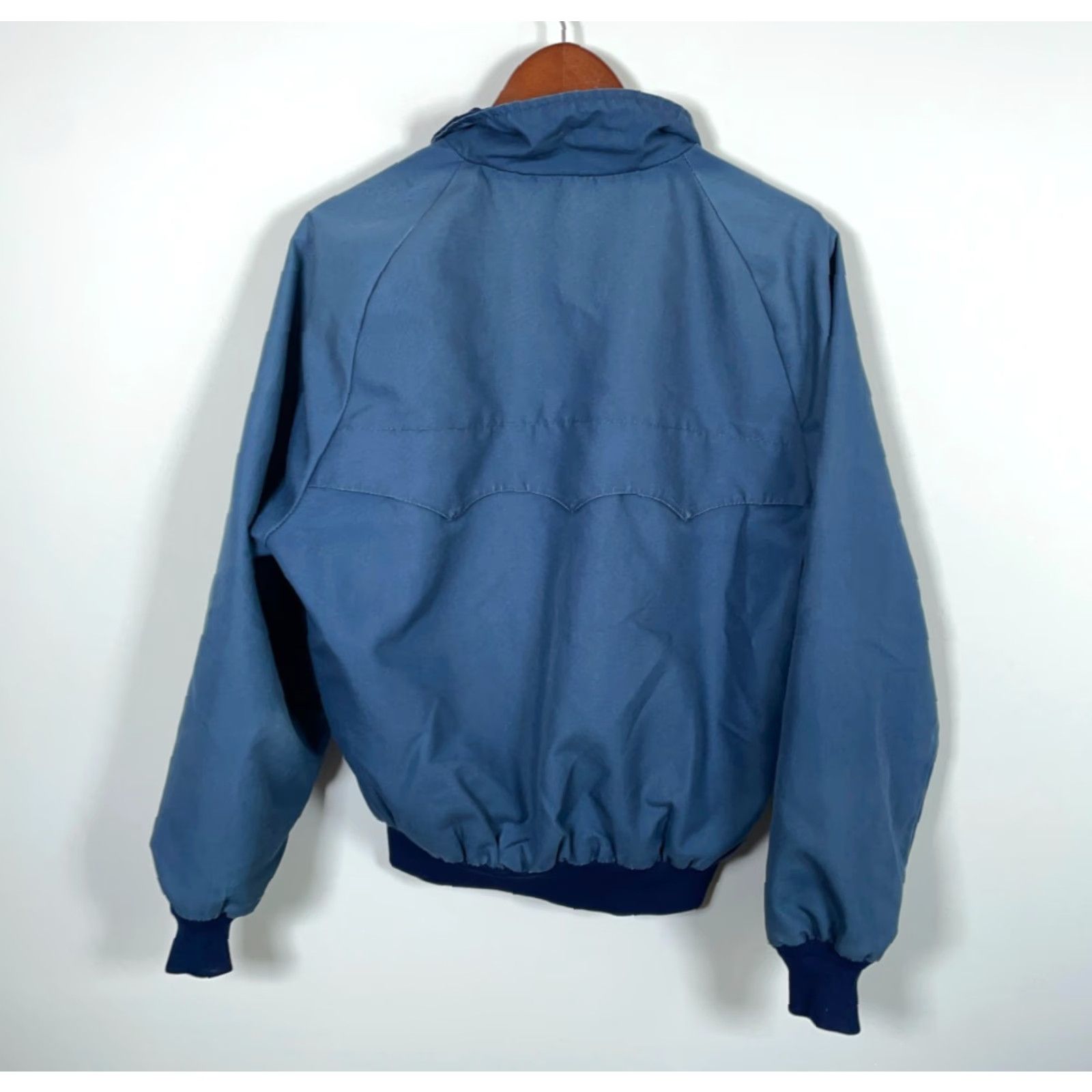 Vintage VINTAGE American JAC Bomber Jacket Blue Plaid Lined | Men’s Large | 80s Retro Casual Zip Pocket Coat Size US L / EU 52-54 / 3 - 2 Thumbnail