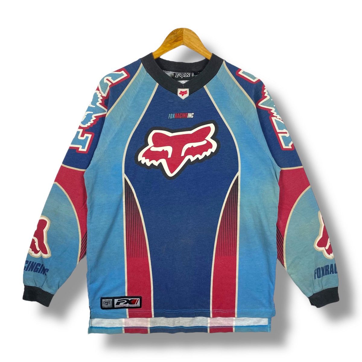 Fox Racing Vintage 90's FOX RACING Motocross Technology Jersey Medium Size US M / EU 48-50 / 2 - 1 Thumbnail