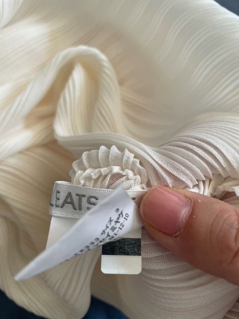 Issey Miyake issey miyake size:3 White pleated coat Size XXS / US 00 / IT 34 - 6 Thumbnail