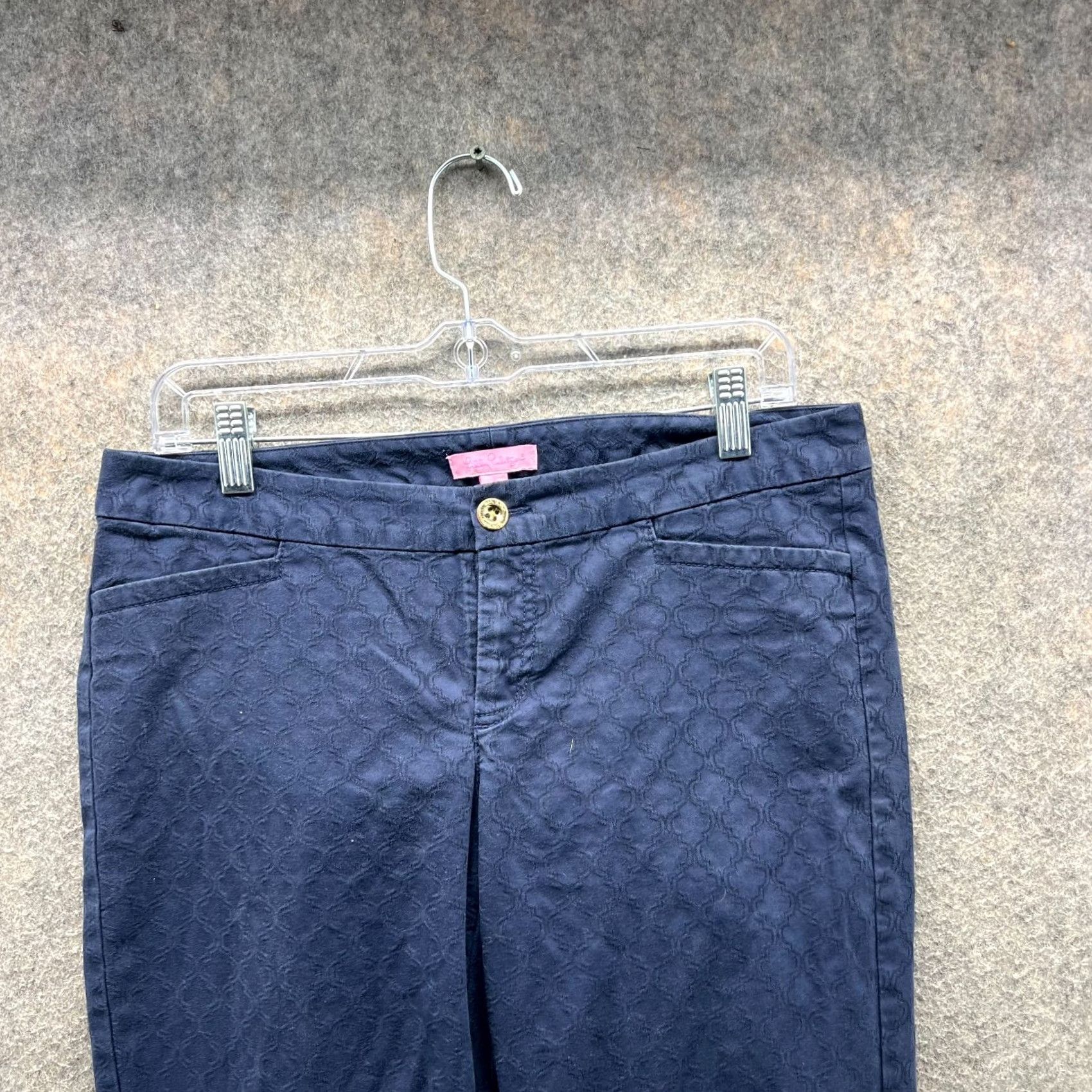 Lilly Pulitzer Lilly Pulitzer Pants Womens 8 Blue Navy 29" Ankle Skinny Size 30" / US 8 / IT 44 - 6 Thumbnail