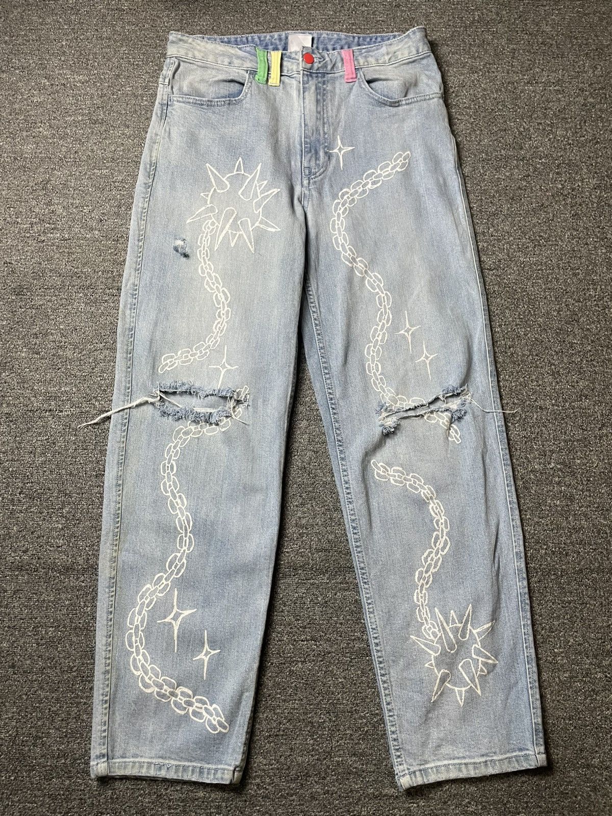 Japanese Brand × Vintage SALEM7 Morningstar Denim Jeans (92) Size US 32 / EU 48 - 1 Thumbnail