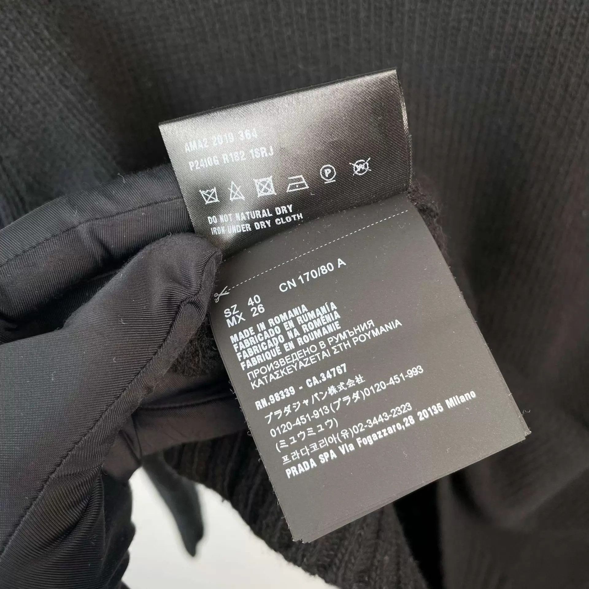 Prada Prada Black Sweater Size 40 98 New Size S / US 4 / IT 40 - 6 Thumbnail