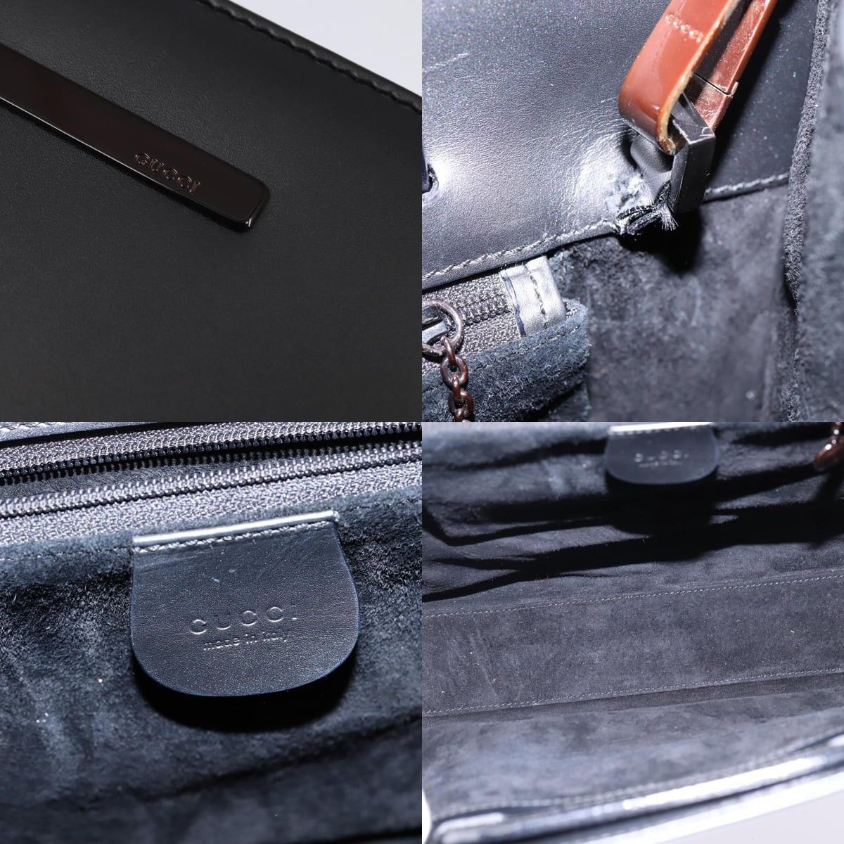 Gucci GUCCI Hand Bag Leather Black 001 2058 1853 6 Size ONE SIZE - 11 Thumbnail