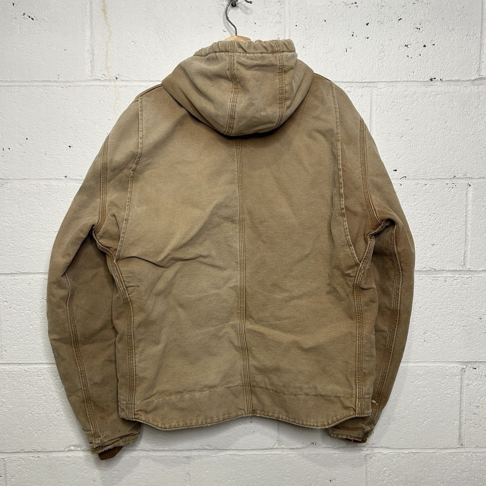 Carhartt Y2K Carhartt Sherpa-Lined Hooded Detroit Jacket “Brown” J141 Size US XL / EU 56 / 4 - 2 Thumbnail