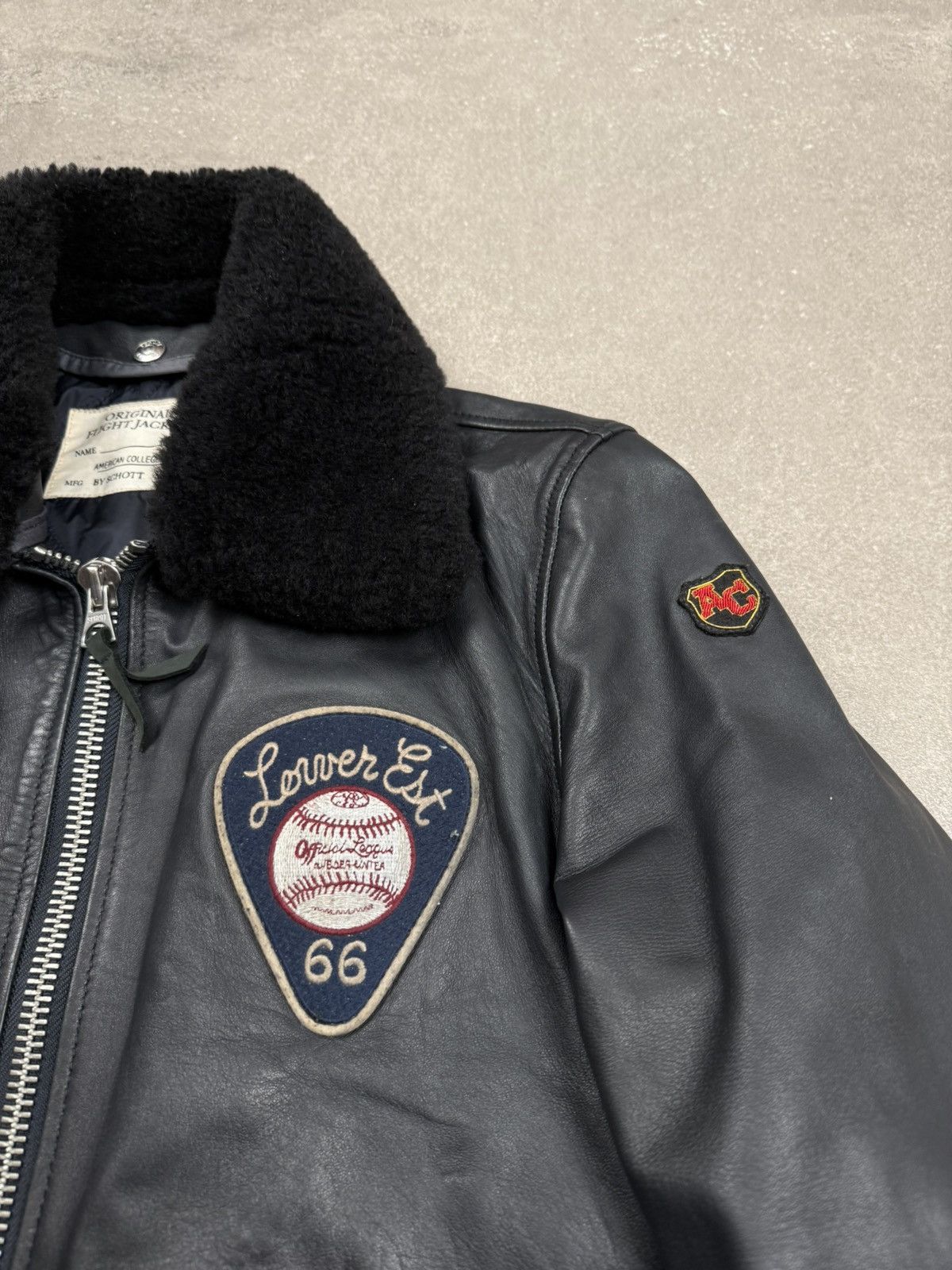 Schott Schott leather jacket patch vintage street wear 2000s Size US S / EU 44-46 / 1 - 4 Thumbnail