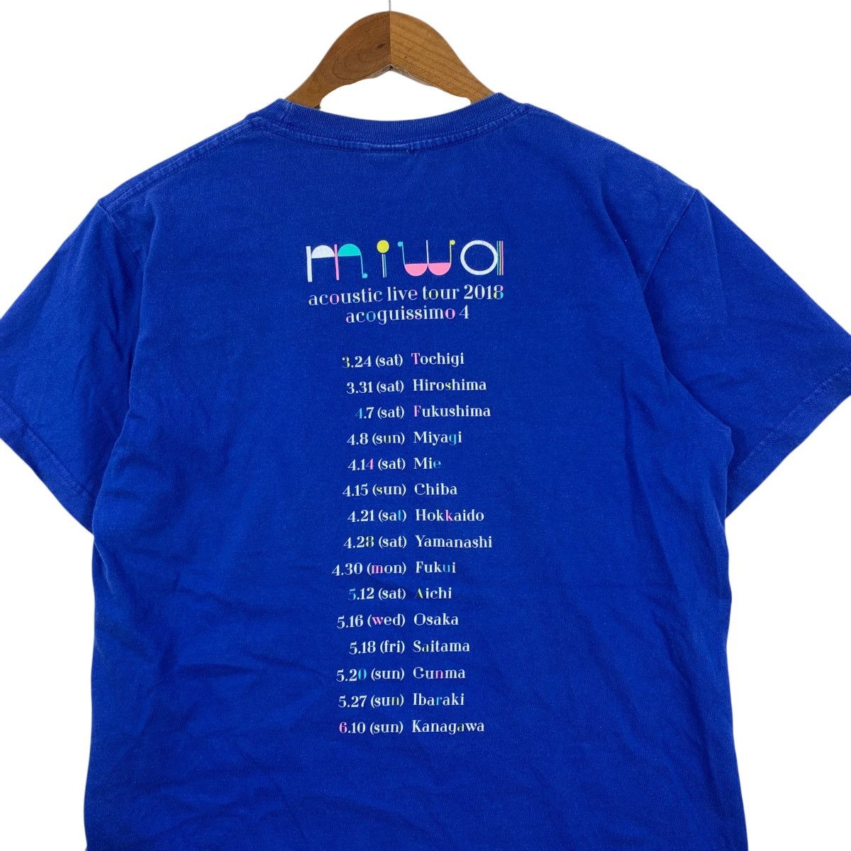 Vintage MIWA ACOUSTIC LIVE Tour 2018 Acoguissimo 4 TShirt Size US M / EU 48-50 / 2 - 5 Thumbnail