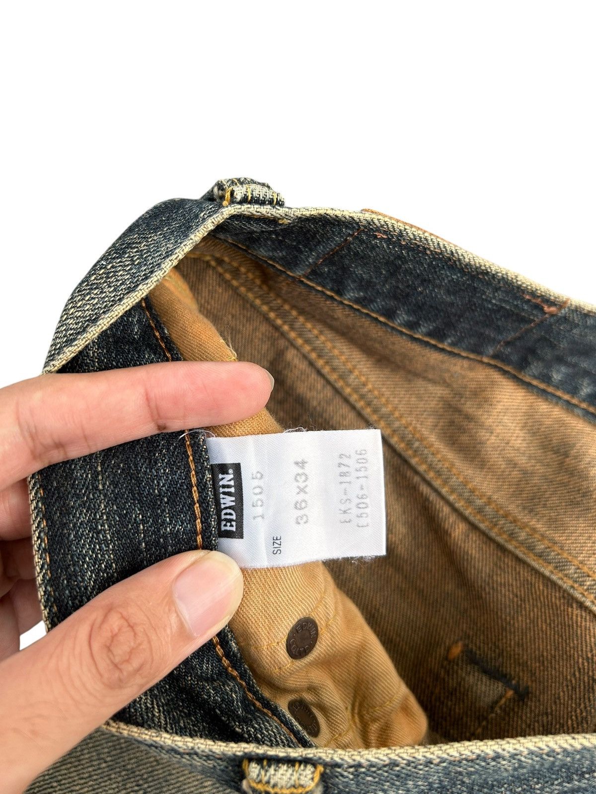 Kapital Vintage Edwin 505z Selvedge Rusty Mud Wash Denim Jeans Size US 37 - 7 Thumbnail