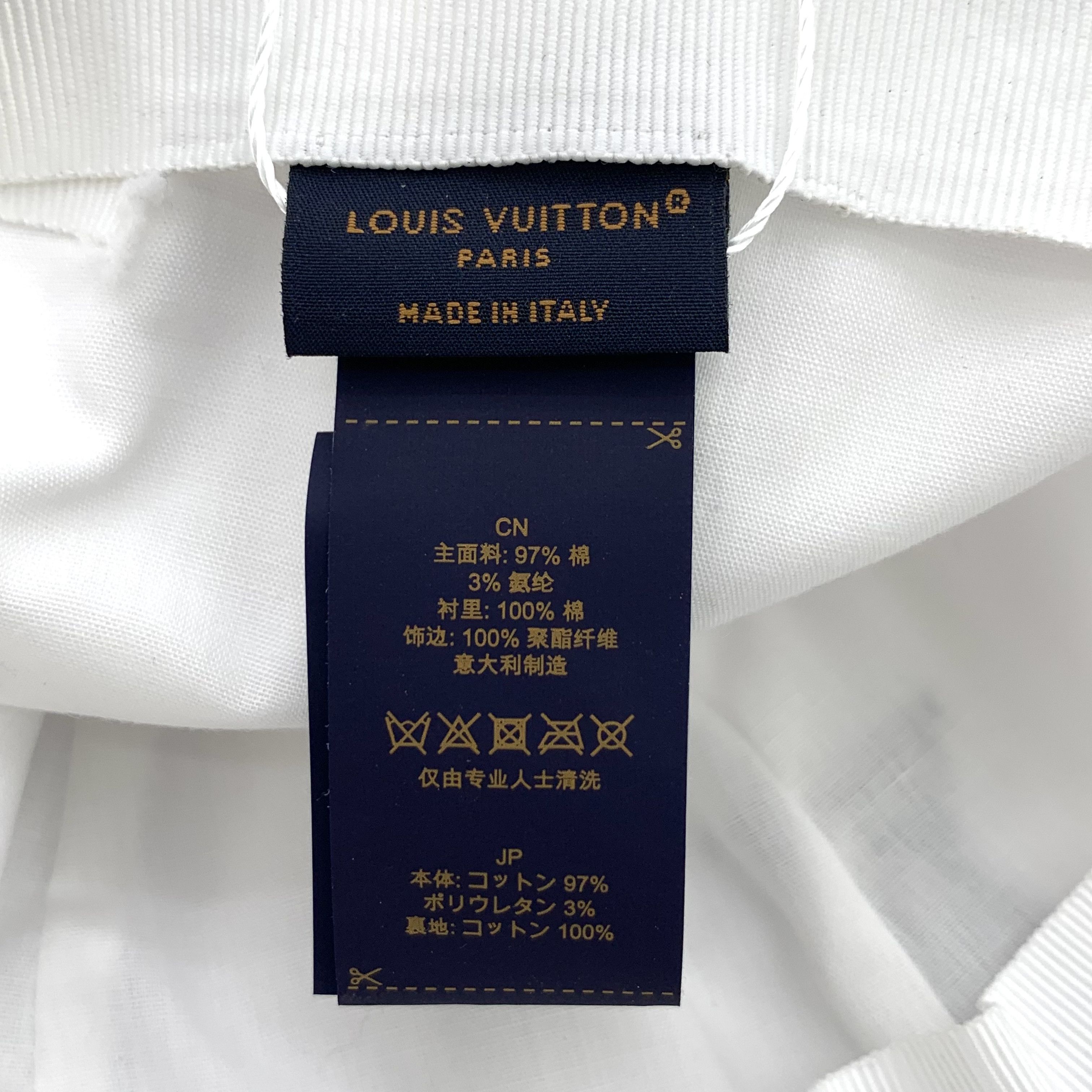 Louis Vuitton Louis Vuitton White Logo Cotton Cap (57) Size ONE SIZE - 2 Thumbnail