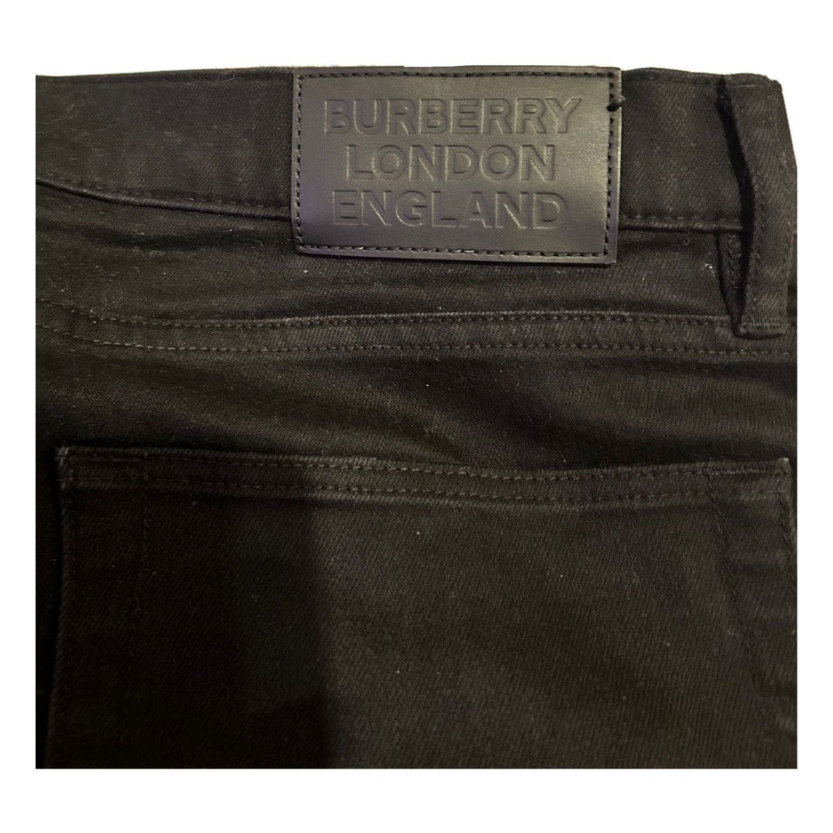 Burberry × Designer Burberry London England Black Straight Leg Denim Size US 34 / EU 50 - 5 Thumbnail