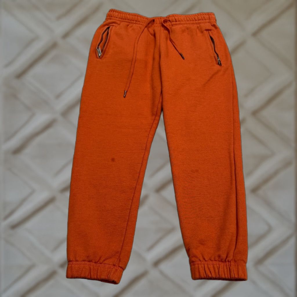 Palace Maison Article Sweatpants Men Medium 32x26 Rust Orange Fleece Jogger Shoe Palace Size US 31 - 1 Thumbnail