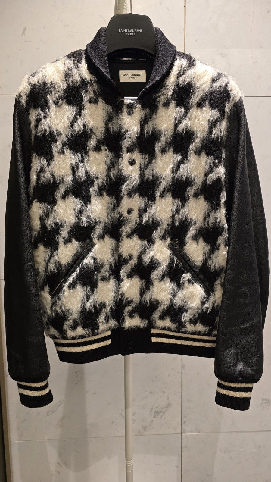 Saint Laurent Paris Saint Laurent 14 FW Houndstooth Teddy Jacket Size US M / EU 48-50 / 2 - 1 Thumbnail