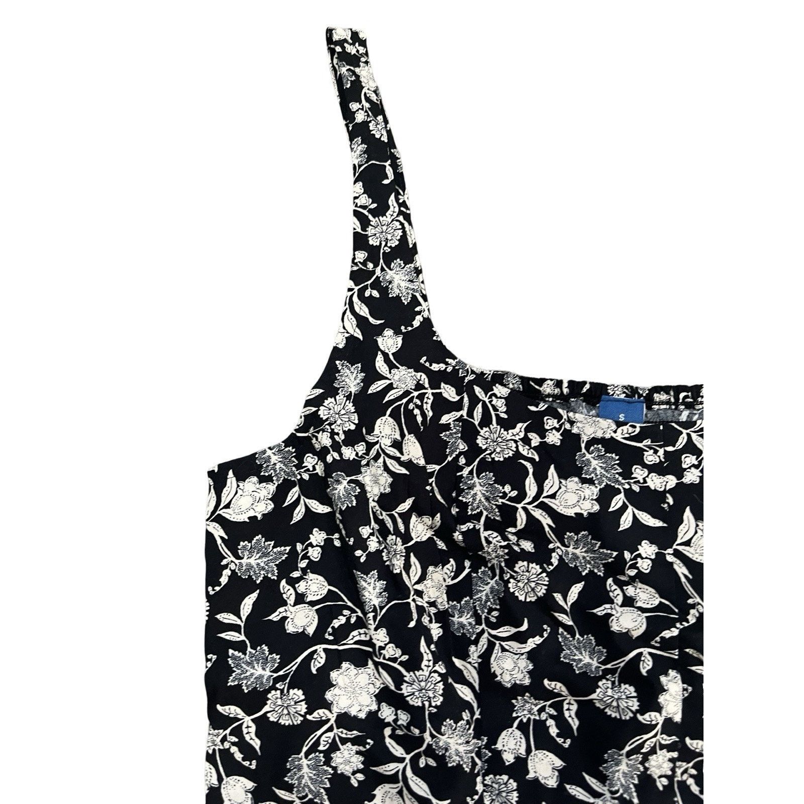 Old Navy Old Navy Women’s Floral Black And White Dress Small Size S / US 4 / IT 40 - 4 Thumbnail