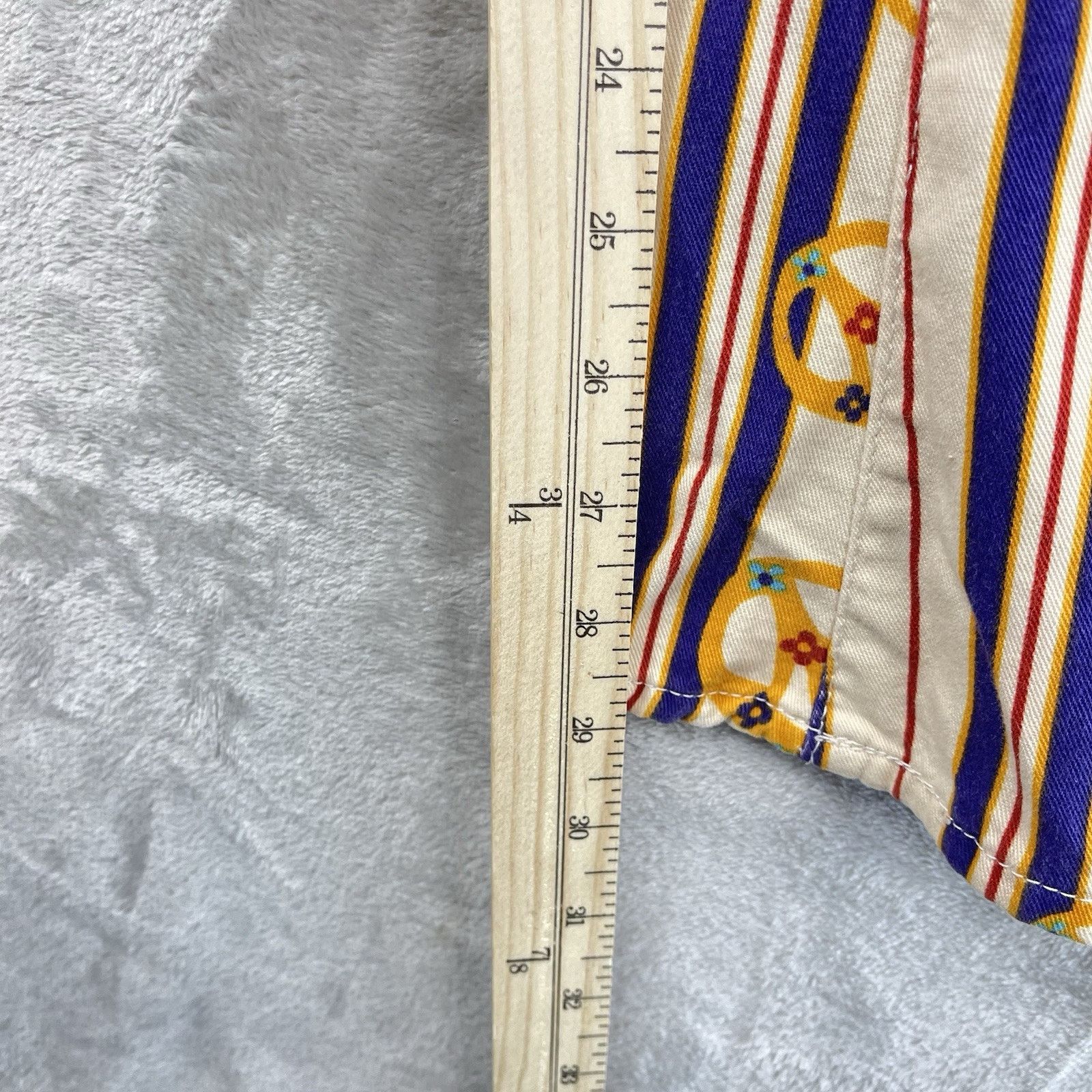 Other Rare Vtg 90s Chipie French Designer Flare Pants Peace Sign Size US 30 / EU 46 - 19 Thumbnail