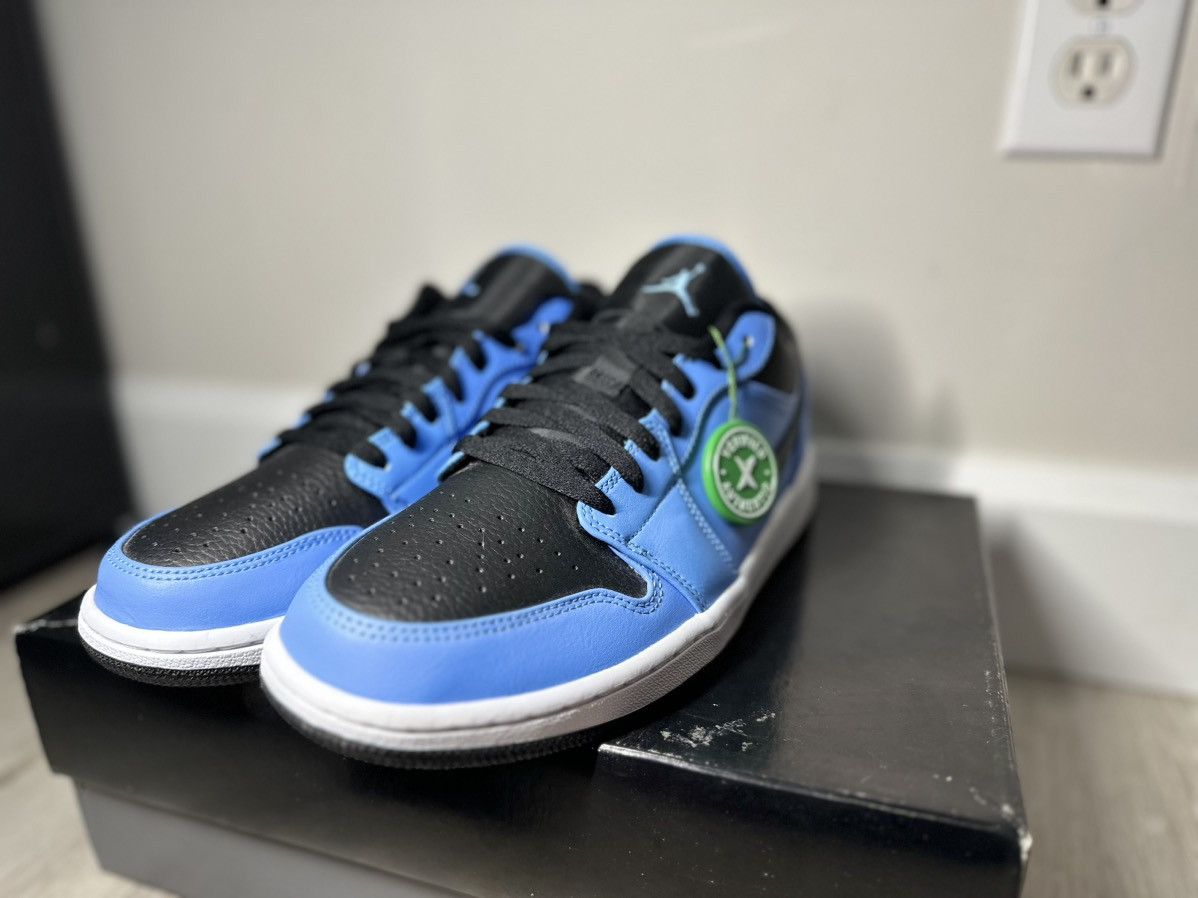 image of Jordan Brand 1’S Low University Blue/black Shoes, Men's (Size 10)