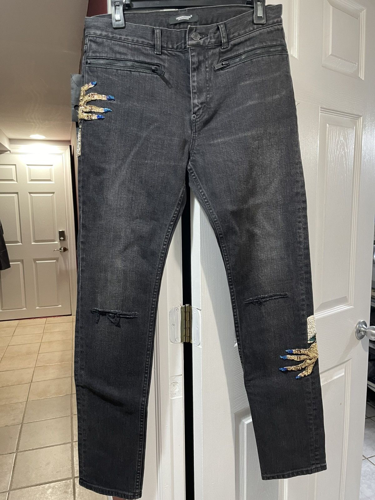 Undercover Undercover AW23 D-Hand Embroidered Jeans Size US 32 / EU 48 - 1 Thumbnail