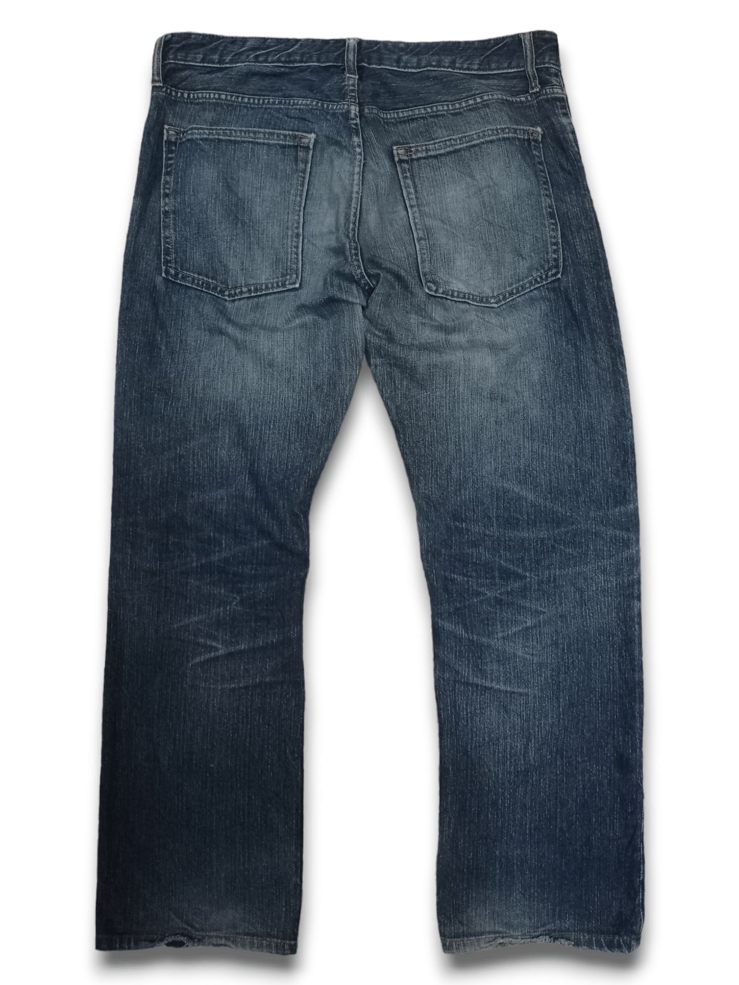 Japanese Brand Vintage Japanese Brand Blue Wash Distressed Baggy Jeans Size US 35 - 2 Thumbnail